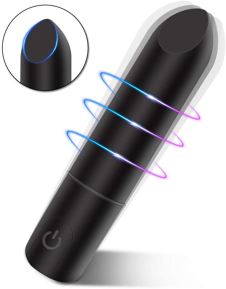 Bullet Vibrator with Angled Tip for Precision Clitoral Stimulatio